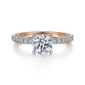 Love - 14K White-Rose Gold Diamond Engagement Ring