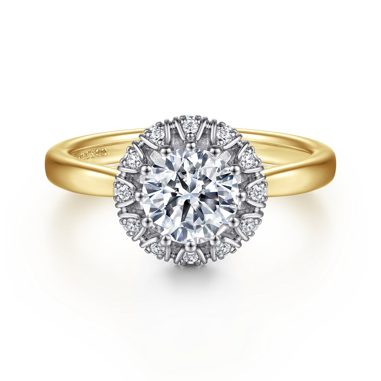 Halo Diamond Engagement Ring