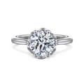 Tiona - 14K White Gold Round Diamond Engagement Ring