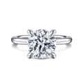 Cari - 14K White Gold Round Diamond Engagement Ring
