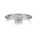 Cari - 14K White Gold Round Diamond Engagement Ring