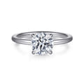 Cari - Platinum Round Diamond Engagement Ring