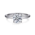 Cari - 14K White Gold Round Diamond Engagement Ring
