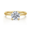 Cari - 14K Yellow Gold Round Diamond Engagement Ring