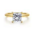 Cari - 14K Yellow Gold Princess Diamond Engagement Ring