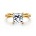 Cari - 18K Yellow Gold Princess Cut Diamond Engagement Ring