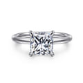 Cari - 14K White Gold Princess Diamond Engagement Ring