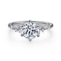 Reena - 18K White Gold Round Diamond Engagement Ring