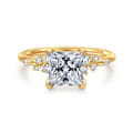 Reena - 18K Yellow Gold Princess Cut Diamond Engagement Ring