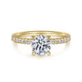 Stasia - 14K Yellow Gold Round Cut Diamond Engagement Ring