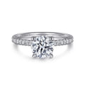 Stasia - 14K White Gold Round Diamond Engagement Ring
