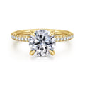 Stasia - 14K Yellow Gold Round Diamond Engagement Ring
