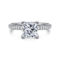 Stasia - 14K White Gold Princess Cut Diamond Engagement Ring