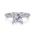 Stasia - 14K White Gold Princess Cut Diamond Engagement Ring