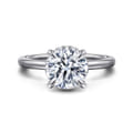 Rainah - 14K White Gold Round Diamond Engagement Ring