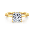 Rainah - 18K Yellow Gold Princess Diamond Engagement Ring