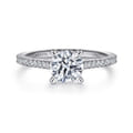 Abbie - 14K White Gold Round Diamond Engagement Ring