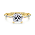 Abbie - 14K Yellow Gold Princess Cut Diamond Engagement Ring