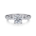 Silvey - Platinum Round Single Prong Diamond Engagement Ring