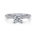 Aline - 14K White Gold Cushion Cut Diamond Engagement Ring