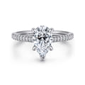 Aline - 14K White Gold Pear Shape Diamond Engagement Ring