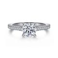 Aline - 14K White Gold Round Diamond Engagement Ring