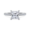 Aline - 14K White Gold Princess Cut Diamond Engagement Ring