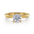 Bambi - 14K Yellow Gold Round Engagement Ring
