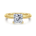 Bambi - 14K Yellow Gold Princess Cut Diamond Engagement Ring
