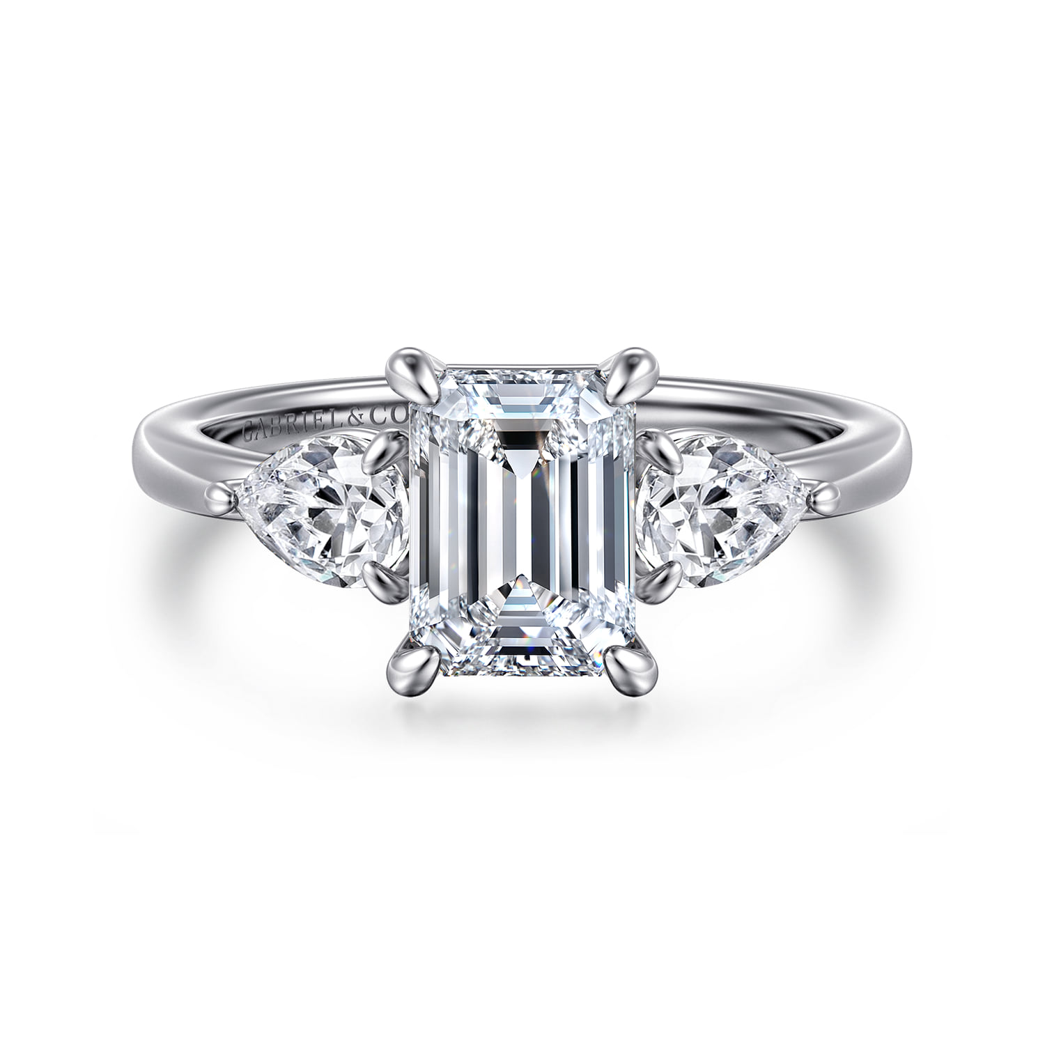 Three Stone Diamond Engagement Ring