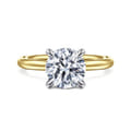 Daniele - 14K White and Yellow Gold Round Solitaire Diamond Engagement Ring