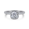 Senne - 14K White Gold Cushion Cut Diamond Engagement Ring