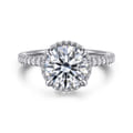 Senne - 14K White Gold Round Diamond Engagement Ring