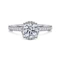 Senne - 14K White Gold Round Diamond Engagement Ring