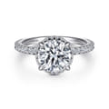 Senne - Platinum Round Diamond Engagement Ring