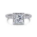 Senne - 14K White Gold Princess Cut Diamond Engagement Ring