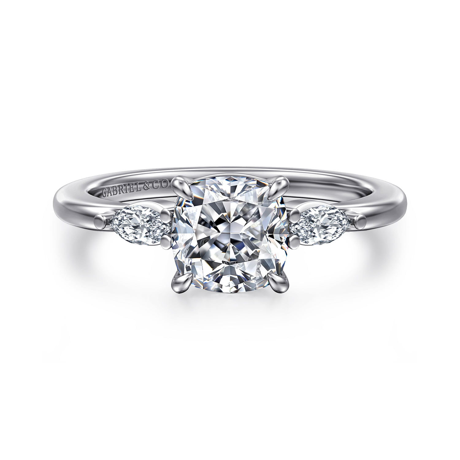 Three Stone Diamond Engagement Ring