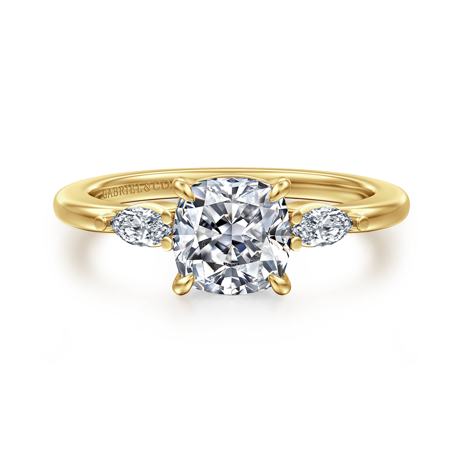 Three Stone Diamond Engagement Ring