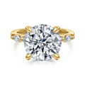 Cian - 14K Yellow Gold Round Five Stone Diamond Engagement Ring