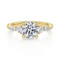 Cian - 14K Yellow Gold Round Five Stone Diamond Engagement Ring