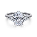 Cami - 14K White Gold Oval Diamond Engagement Ring