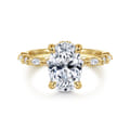Lanna - 14K Yellow Gold Oval Diamond Engagement Ring