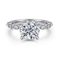 Lanna - 14K White Gold Round Diamond Engagement Ring