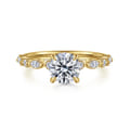 Lanna - 14K Yellow Gold Round Diamond Engagement Ring