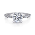Lanna - 14K White Gold Round Diamond Engagement Ring