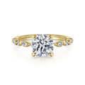 Lanna - 14K Yellow Gold Round Diamond Engagement Ring