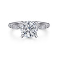 Lanna - 14K White Gold Round Diamond Engagement Ring