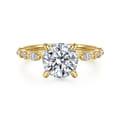 Lanna - 14K Yellow Gold Round Diamond Engagement Ring