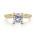 Lanna - 14K Yellow Gold Princess Cut Diamond Engagement Ring