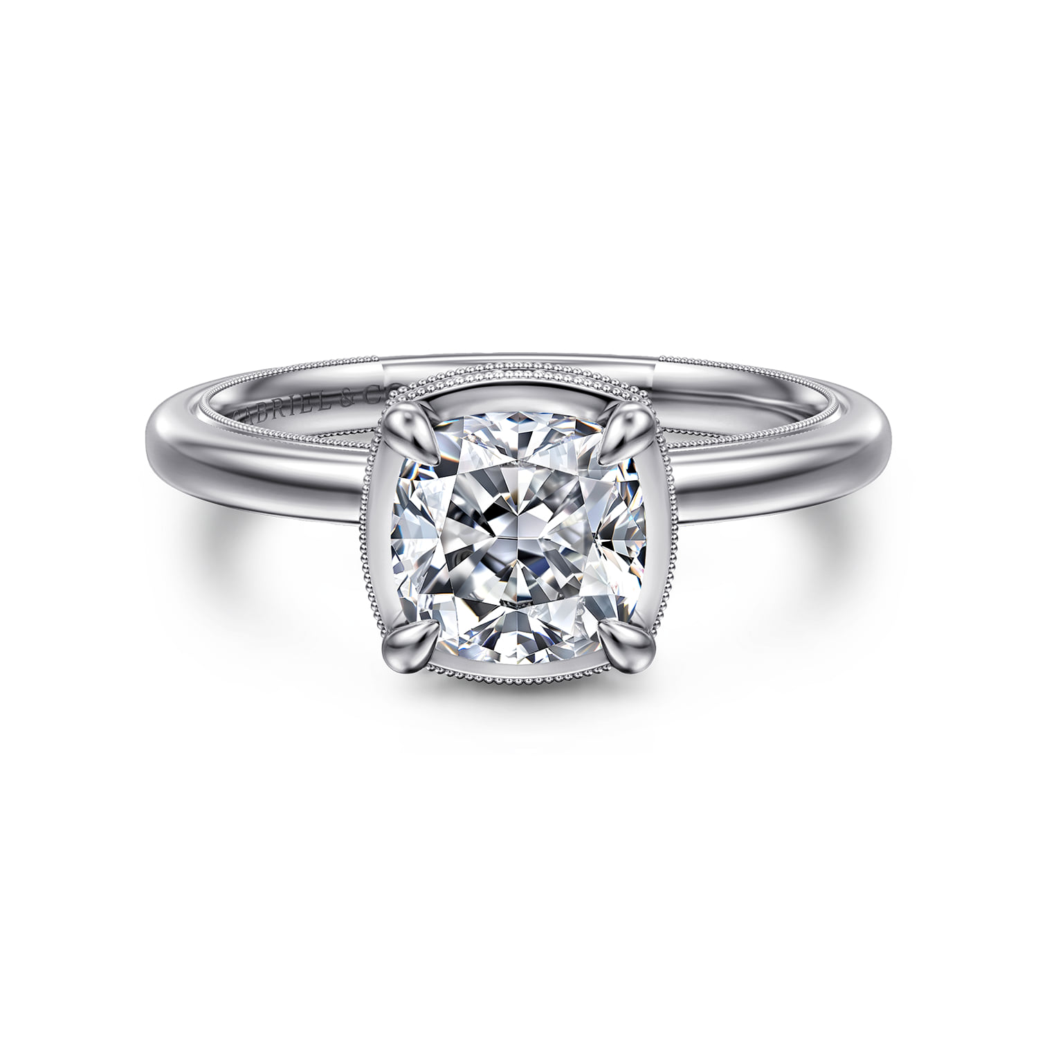 Bezel Prong Diamond Engagement Ring